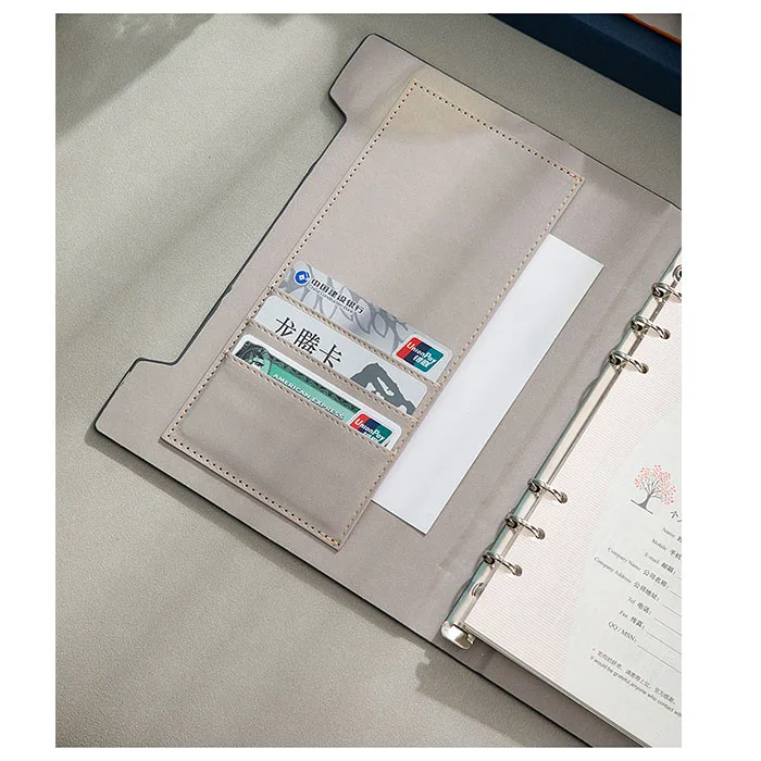 Ruize a5 Caderno de Couro Diário Anel Espiral Fichário Planejador Notepad Recarga Capa Dura Escritório Nota Livro Agenda Artigos de Papelaria Suprimentos - Imagem 6