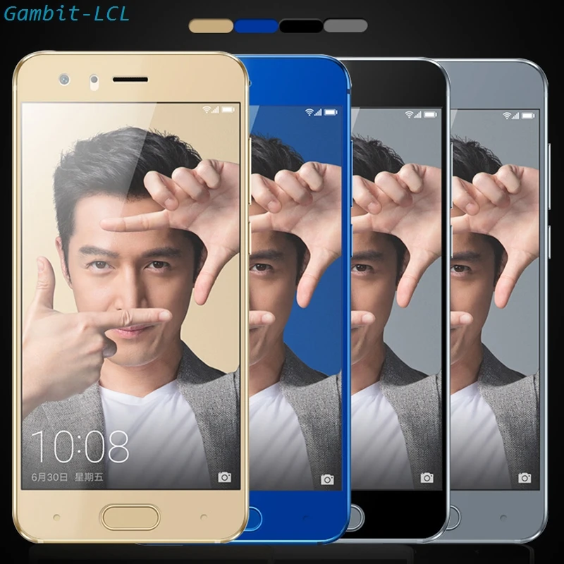 2 шт протектор экрана стекла для Huawei Honor 9 5,1" STF-L09 закаленное стекло полное покрытие клея защитная пленка