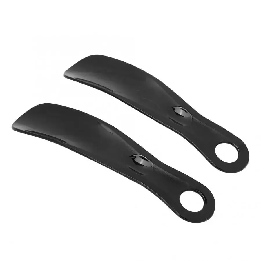 8pcs Plastic Shoe Horn Shoe Brush Portable Shoe Spoon Shoehorn Lifter Black Brush For Suede Nubuck Boot