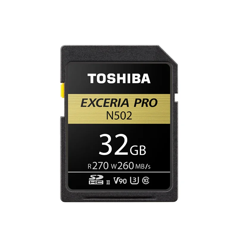 Оригинальная карта Toshiba sd-карта Exceria Pro SDHC 32 Гб SDXC 64 Гб 128 ГБ V90 UHS-III C10 флэш-карта памяти N502 Max 270 МБ/с./с - Емкость: 32GB