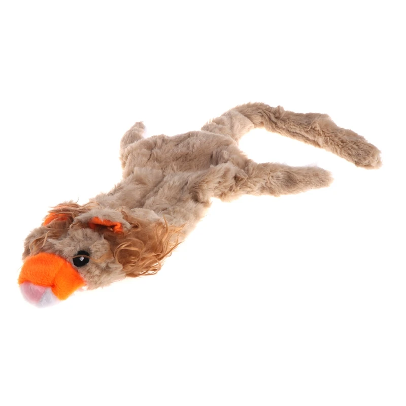 Новая игрушка для домашних животных кошка игрушка-пищалка для собаки щенок в форме плюшевого животного милый звук реалистичный длинный Лев 090