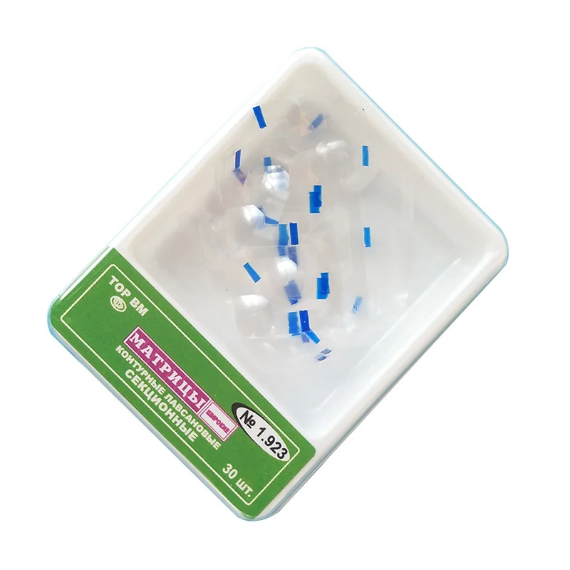 

TOP BM Dental Transparent Sectional Contoured Matrices Narrow 7mm Width Polyester Matrix Russian Import Matrice Dentistry Stool