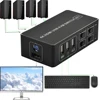 HDMI KVM переключатель 4 порта KVM HDMI-совместимый коммутатор 4K 60 Гц HDR HDMI USB управление до 4 ПК и 1 HD монитора ► Фото 1/5