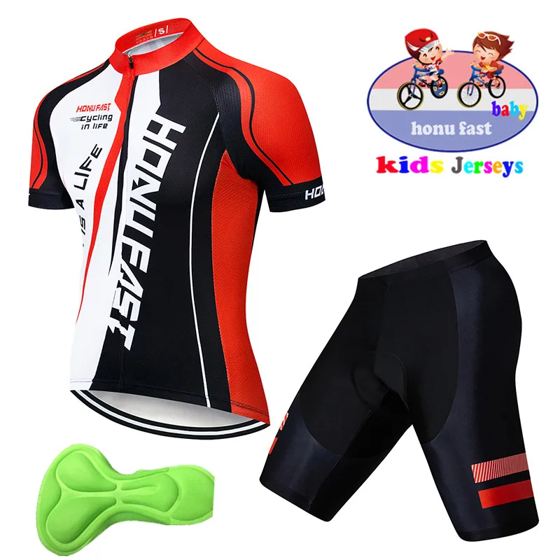 2019 ropa ciclismo брендовые Детские велосипедные Джерси шорты детская одежда для