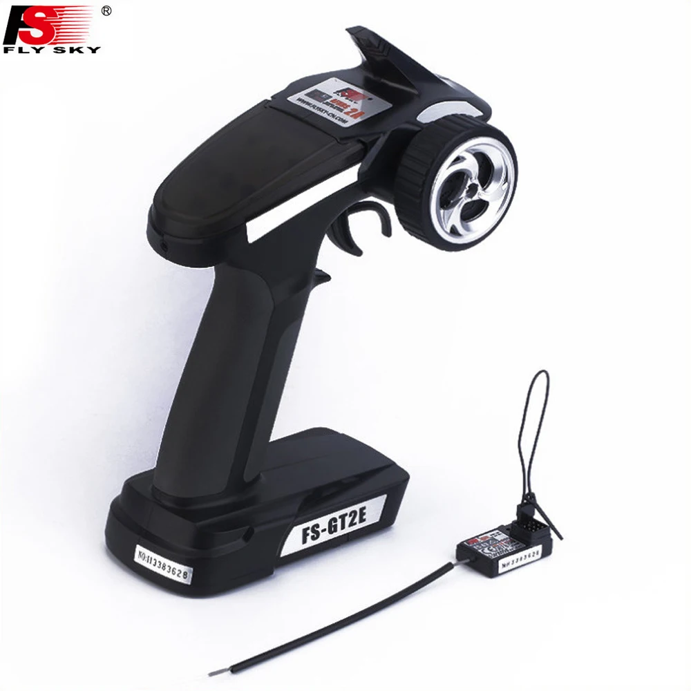 

1pcs Original Flysky FS-GT2E AFHDS 2A 2.4g 2CH Radio System Transmitter for RC Car Boat with FS-A3 Receiver(No Retail Box)
