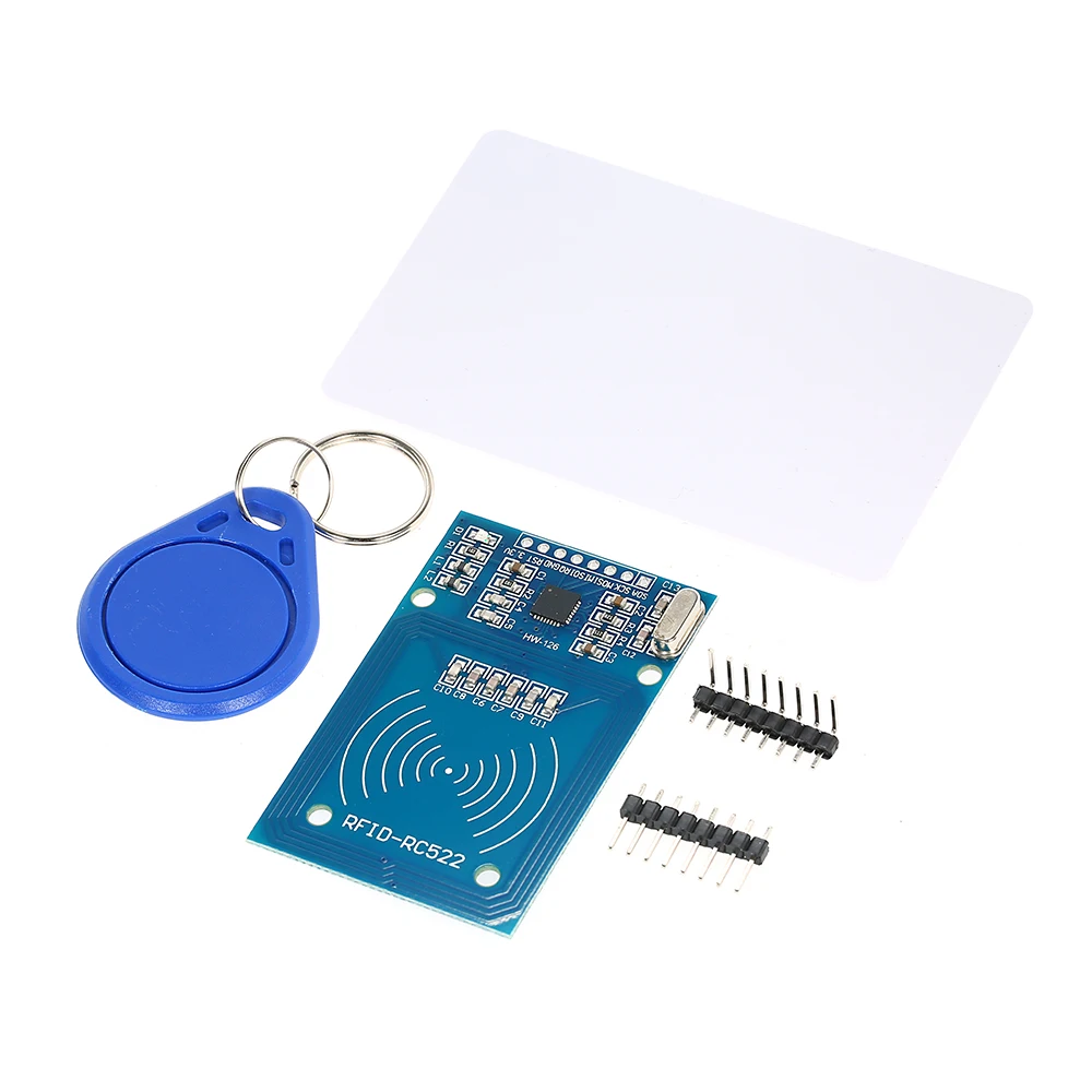 

High Quality MFRC-522 RC522 RFID NFC Reader RF IC Card Inductive Sensor Module For Arduino Module +RFID Smart Card + Blue Keyfob