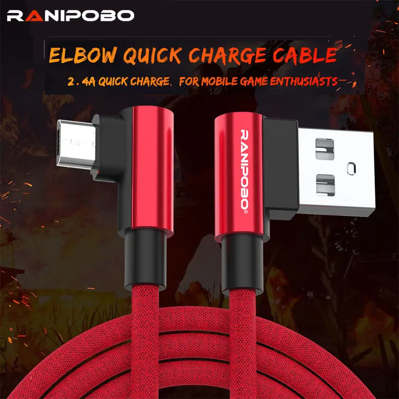 2.4A usb type C зарядный кабель под прямым углом Кабель передачи данных для быстрой зарядки USB-C зарядки для samsung S10 S9 S8 Note 9 huawei mate 20 Pro