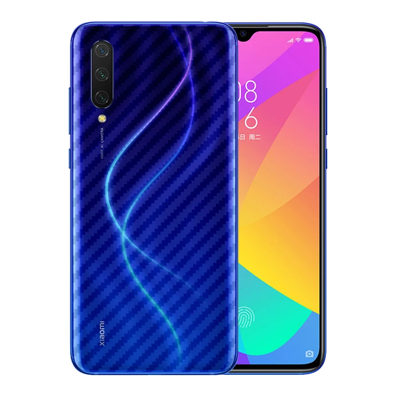 

3 Pcs/Lot UltraThin Slim Transparent Carbon Fiber Sticker For Xiaomi Mi 9 Lite CC9 A3 Lite 6.39" Anti-Scratch Protective Film