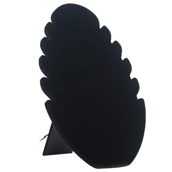 

Show Rack Jewelry Shelf Velvet Board Shop Home Space Saving Desktop Necklace Display Stand Chain Bracelet Organizer Decorate