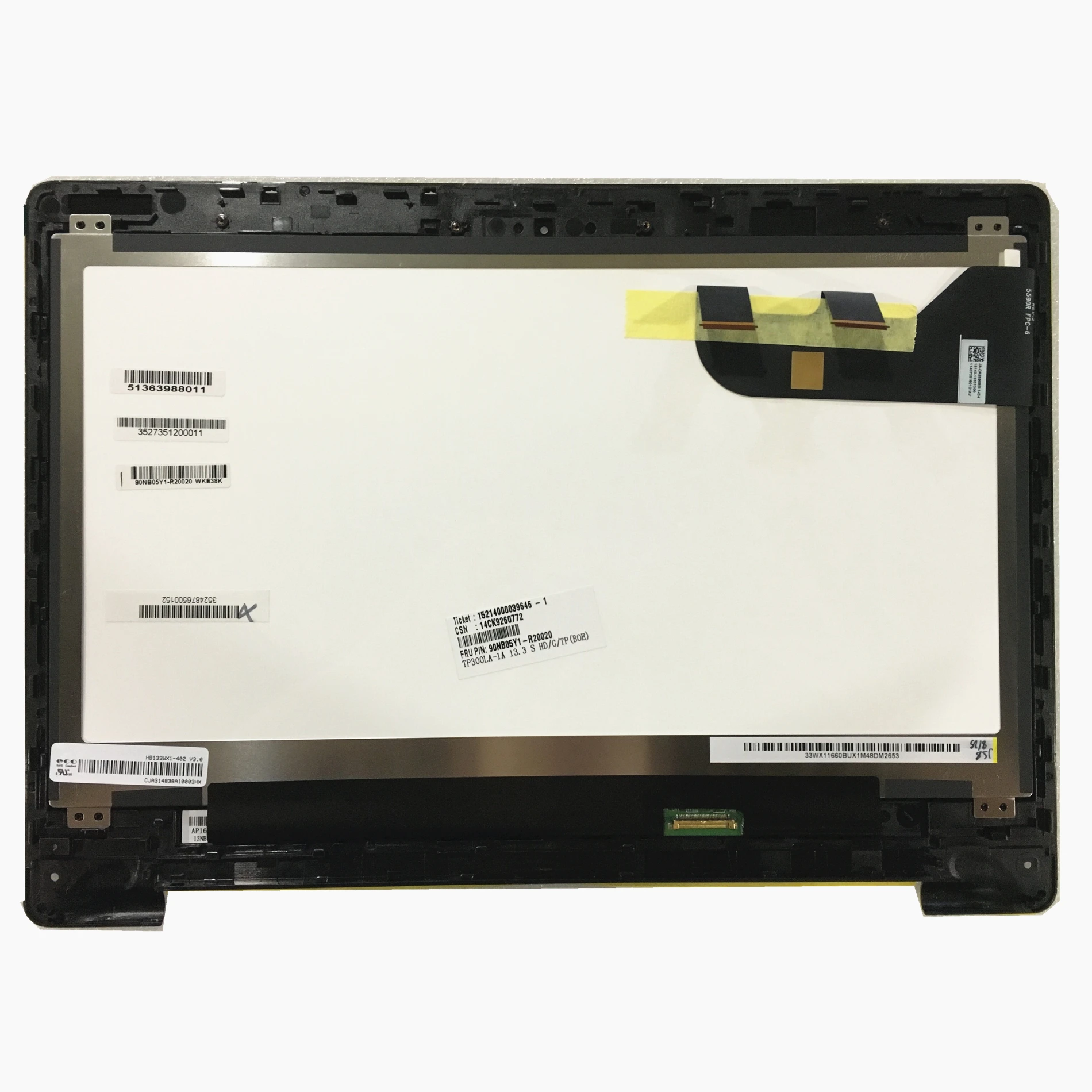 HB133WX1-402 13,3 ''lcd сенсорный экран в сборе+ рамка для ASUS Transformer Book Flip TP300 TP300L TP300LA TP300LD 1366*768