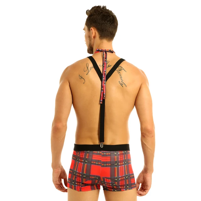 Man Christmas Tartan Plaid Boxer Shorts Panties Polyester Underwear New Year  Homme Novelty Underpants - AliExpress