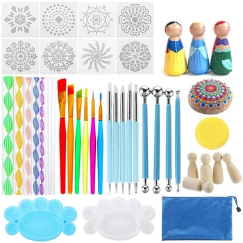 

Mandala Dotting Tools for Painting Mandalas DIY Dotting Tools Clay Painting Tools Set for Clay Pottery Craft Art Drawing