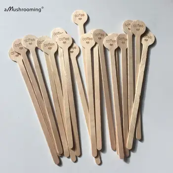 

Personalized Coffee Stirrers with Heart (100) Rustic Bar Cafe Ornaments Cocktail Swizzle Drinking Stir Sticks Confetti Supplies