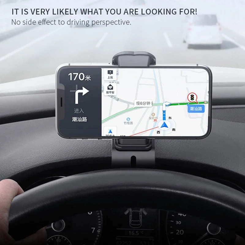 Автомобильный держатель для телефона, 360 градусов, gps навигация, приборная панель, держатель для телефона в автомобиле, универсальный держатель для мобильного телефона с зажимом, подставка, кронштейн