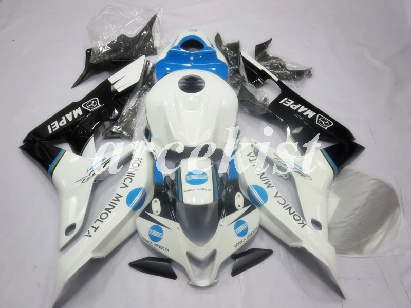 Мотоцикл литья под давлением обтекатель Подходит для Honda CBR600RR CBR 600RR F5 2007 2008 CBR 600 RR CBR600 07 08 Обтекатели белый синий