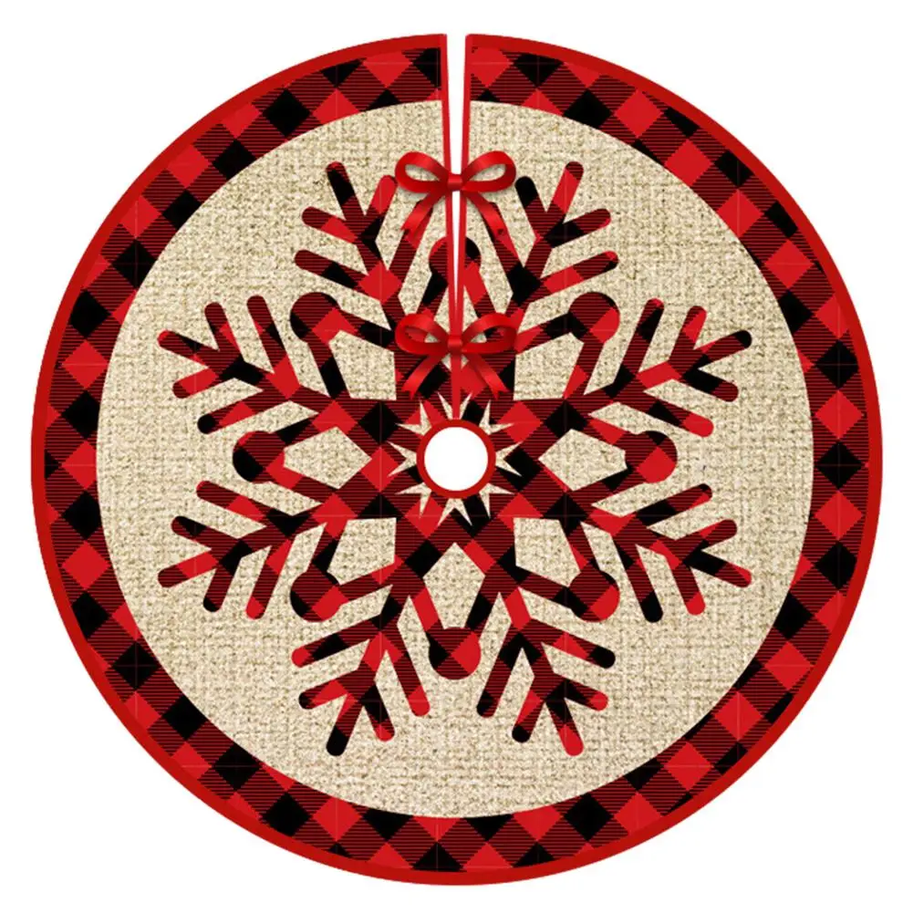 

Christmas Tree Skirt 36 Inches Red Plaid Skirt Christmas Tree Supplies Sequin Tree Skirt For Christmas Home Holiday New Years Pa