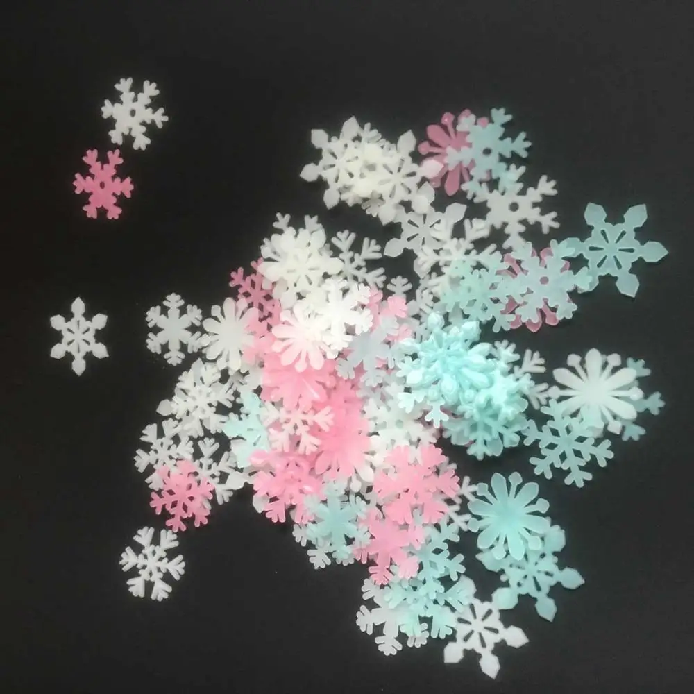 multicolor 50pcs 100 шт/3D звезды светится в темноте светящиеся наклейки на стену для детской комнаты гостиной настенные наклейки для украшения дома плакат - Цвет: multicolor 50pcs