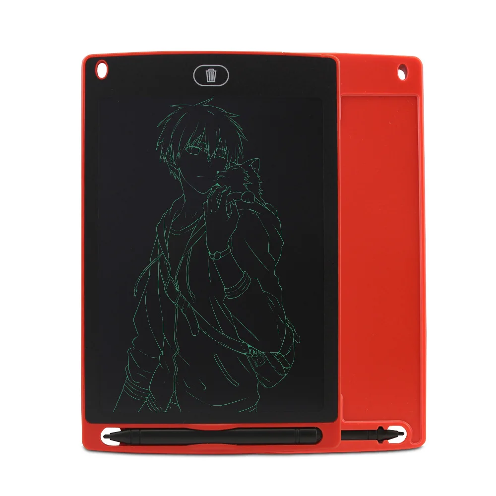 8.5inch Red Умный планшет, ЖК-планшет, электронный блокнот, включает в себя чертежную доску и стилус, 4,5 дюймовые офисные гаджеты - Цвет: 8.5inch Red