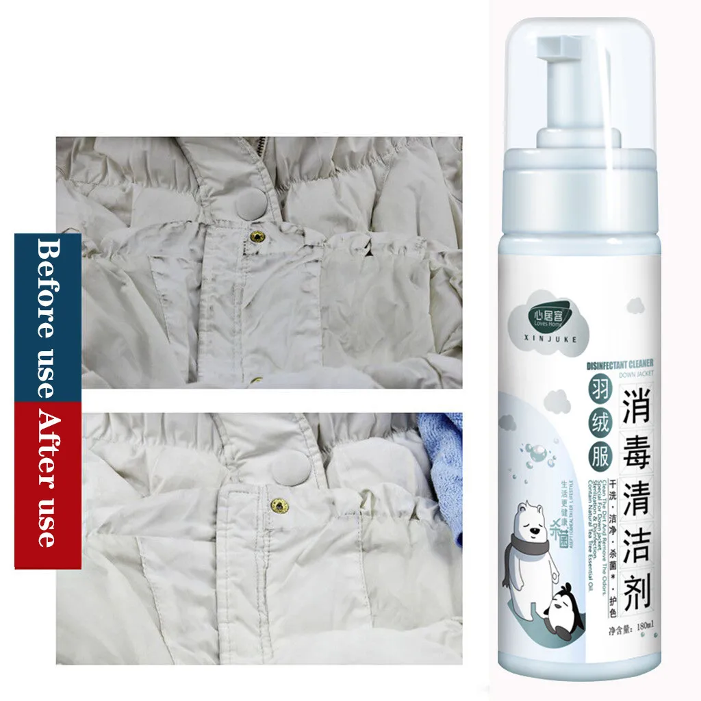 Multi-purpose180ML пуховик сухой чистящий агент сушильная машина очищающая пена дом рождественские продукты