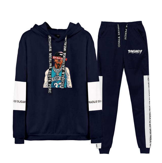 SET DABABY THEMED HOODIE + TROUSERS (24 VARIAN)