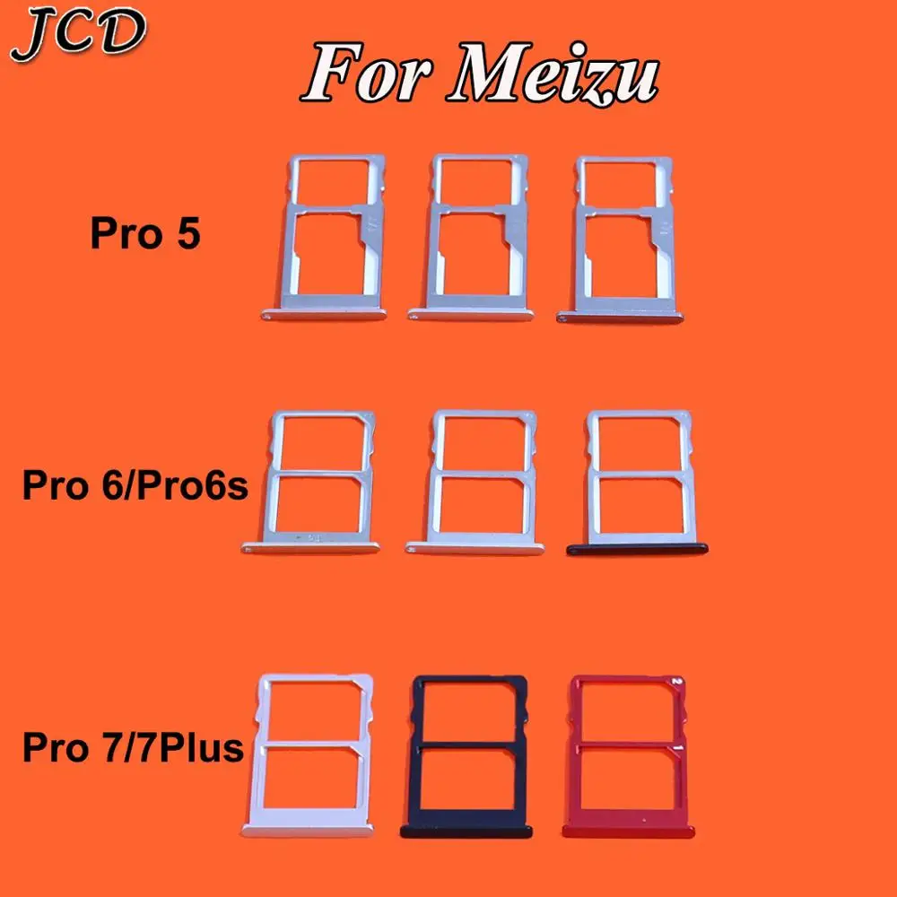 JCD новый держатель слота для SIM карты Адаптеры Meizu Pro5/Pro6 Pro 6S/Pro 7 7plus запасные части