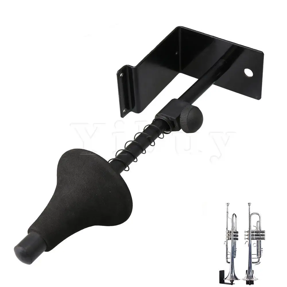 

Yibuy Black Metal Trumpet Storage Bracket Trumpet Stand Trough Panel Type