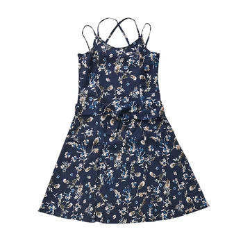 

Kids Vests Dresses For Girls Clothes Summer Floral Print Dress Children Beach Bohemian Dress Girls Sundress 2 4 6 8 10 12 Years