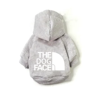 Designer Pet Dog Clothes Sweater, Four Seasons Medium and Large Dog Hoodie The Dog Face Labrador French Bulldog Jacket Clothing 5