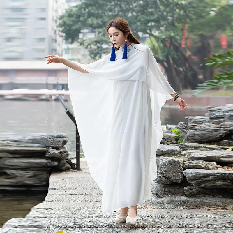 

Photo Shoot 2019 Chinese-style Zen Service Improved Cheongsam Dress Literature And Art Tea Service