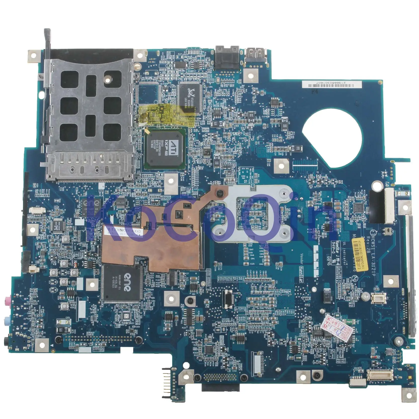 Promo  KoCoQin laptop Motherboard For ACER Aspire 5100 3100 5110 5510 AS3100 AS5100 Mainboard HCW51 LA-312