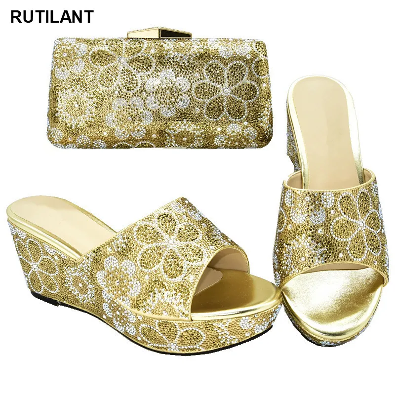 

Women Italian African Party Pumps Shoes and Bag Italian Shoes with Matching Bags for Wedding Italy Plus Size Shoes Women Heel