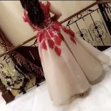 Сексуальные черные платья с глубоким v-образным вырезом, пышные платья с длинным рукавом, тюлевые платья в пол