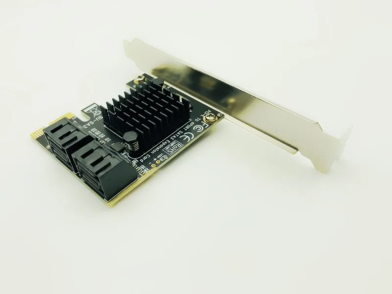 PCI-E PCI Express SATA 3,0 карты расширения с кронштейном 4-Порты и разъёмы SATA III SSD SATA 6 Гбит адаптер расширения Панели для компьютерного корпуса ПК