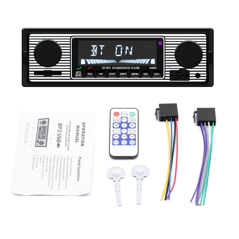 Bluetooth Радио MP3 музыкальный плеер USB AUX Стерео Аудио FM LCD Экран дисплея NJ88