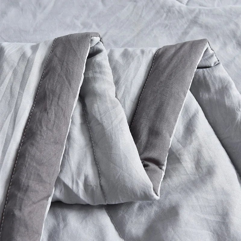 New Style Pure Cotton Washed Cotton Summer Blanket Summer Quilt Thin Blanket Single Double Dormitory Airable Cover Manufacturers