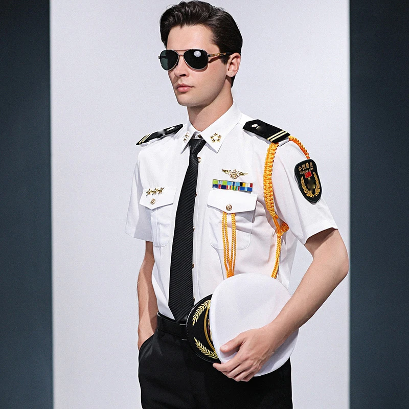 2019 китайская команда круиз корабль капитан рубашка seaman одежда + брюки аксессуары