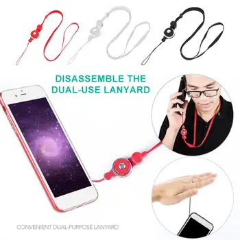 

ABS Neck Strap Lanyard Badge Sling Mobile Phone Rope Practical Hanging Lanyards Straps Cute Creative Finger Band Camera