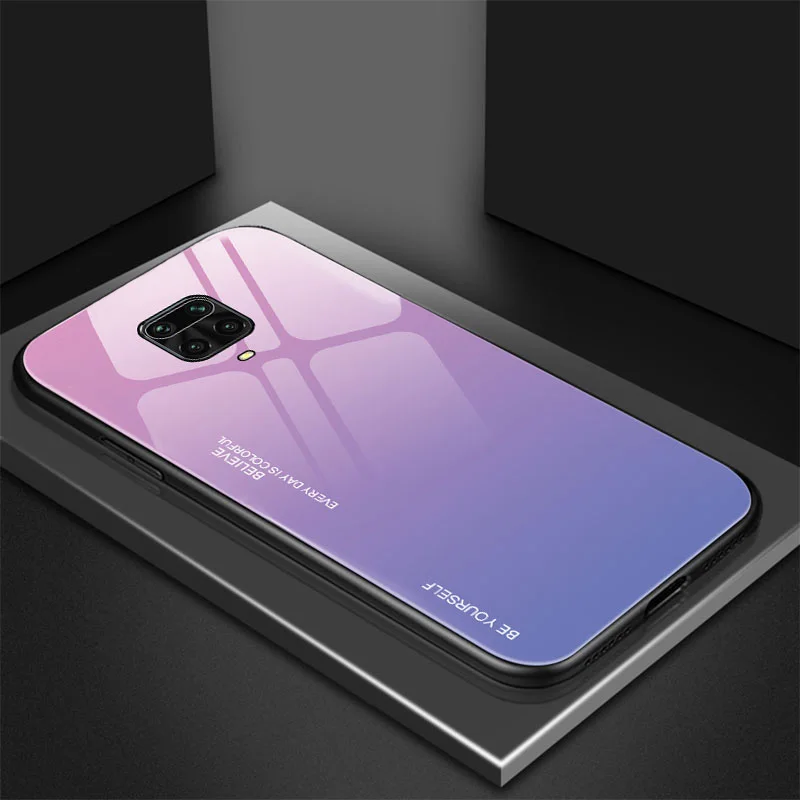 Elegant Gradient Tempered Glass Phone Case - Luxurious Back Cover