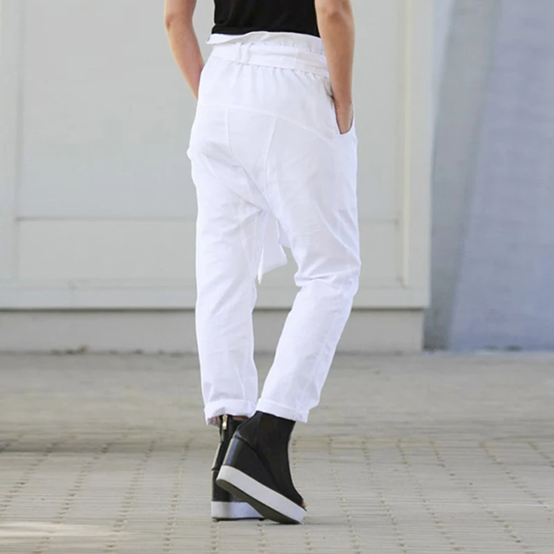VONDA S-5XL, женские брюки,, женские повседневные свободные штаны с поясом размера плюс, комбинезоны с высокой талией, уличная одежда, Pantalon больше размера d