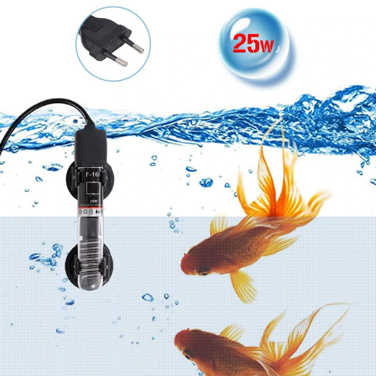 Aquarium Constant Temp Heating Rod Automatic 26 Degree Water Heat Submersible Temperature Control Fish Pet Gadgets spongebob aquarium decorations