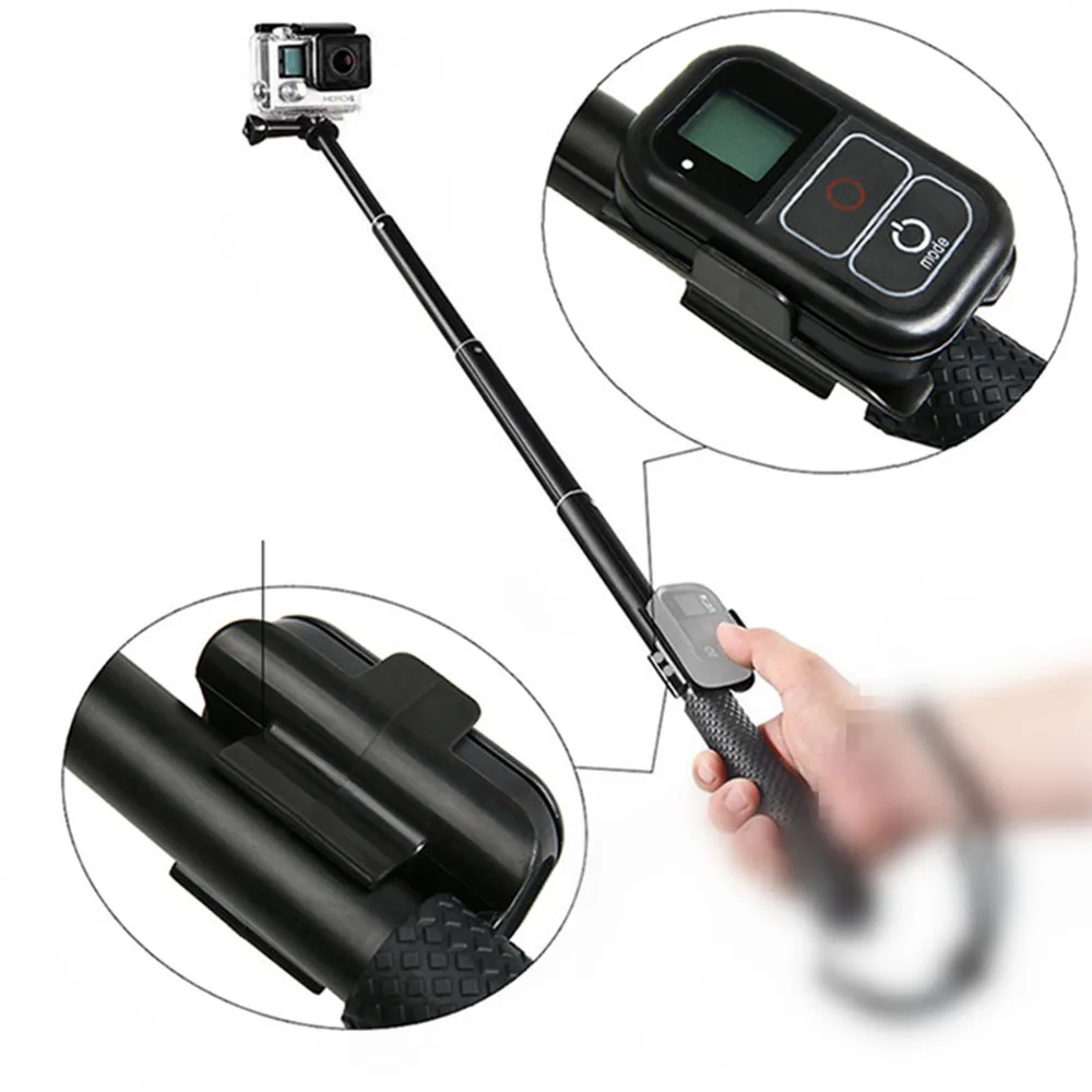 Аксессуары для Gopro алюминиевая селфи палка ручной монопод штатив с дистанционным