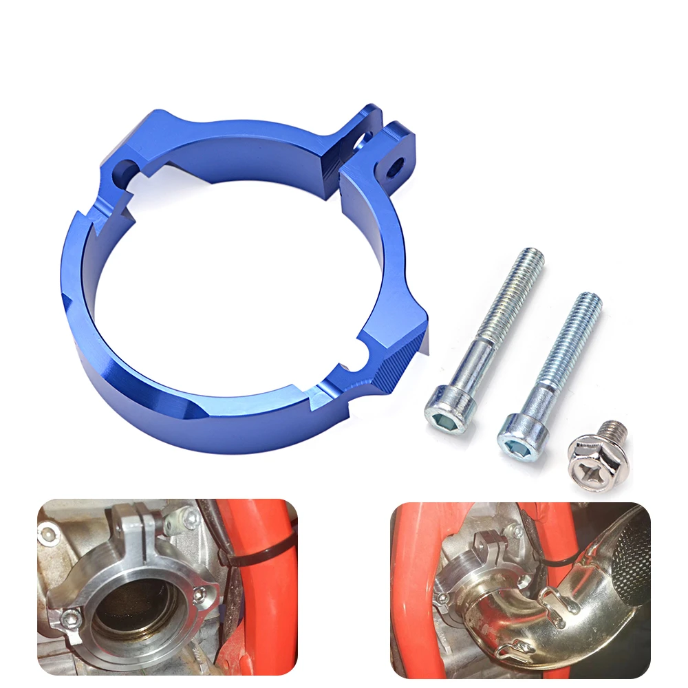 

For KTM SX 250 EXC 250 2017 2018 EXC 300 2017 2018 2019 2020 Exhaust Muffler Pipe Clamp Adaptation Flange Motocross Accessories