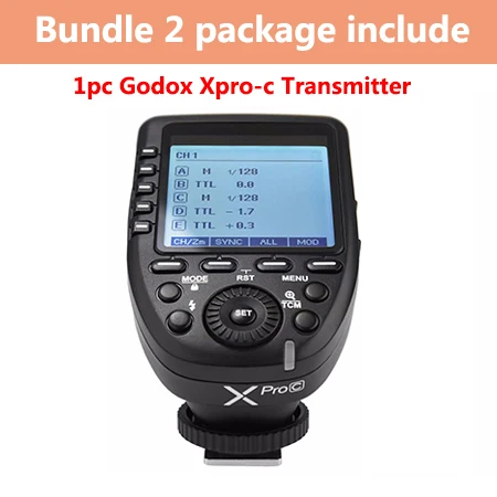 Godox Xpro-C ttl беспроводной триггерный передатчик вспышки w/X1R-C ttl беспроводной триггер для вспышки приемник триггер для камеры Canon - Цвет: only Godox Xpro-C