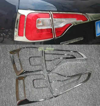 

4pc high quality ABS Car Tail Rear Fog Lights Lamp Bezel Cover Trim Chrome for Kia Sorento 2013 2014