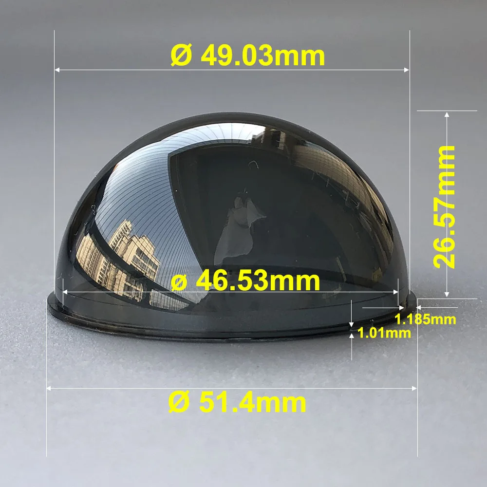 2 Inch Small Polycarbonate PC Smoked Mini Dome Cover Surveillance Security Camera Housing Waterproof Rainproof Protective Covers