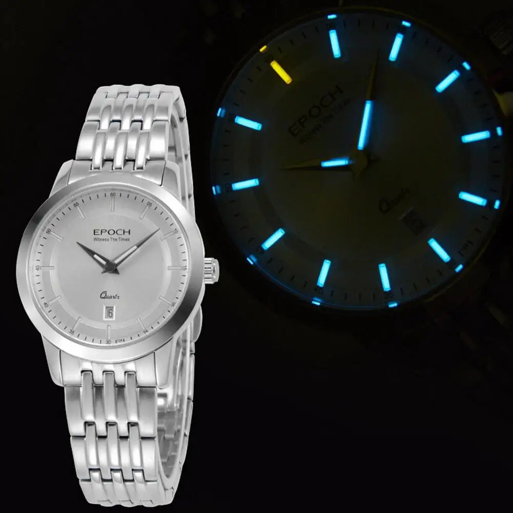 Женские тритиевые часы, женские наручные часы EPOCH Роскошные светящиеся водонепроницаемые женские Кварцевые аналоговые наручные часы reloj mujer 6023L - Цвет: women watch p7