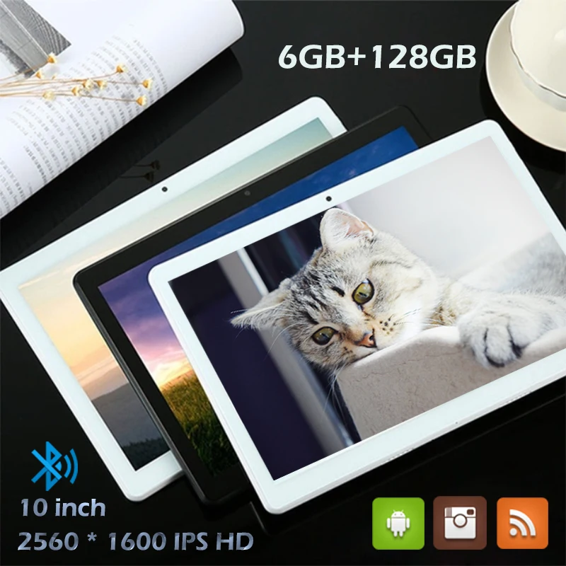 Планшет 2560*1600 IPS 10 дюймов Android 8 1 4G WiFi Bluetooth GPS две SIM-карты Детская камера 2020 |