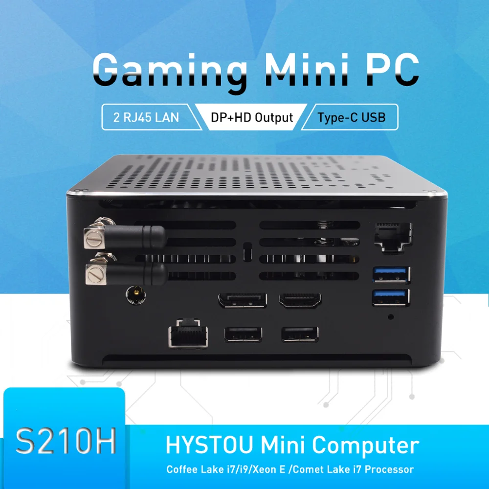 Мини-ПК 10-го поколения Intel Core i7 10750H DDR4 64 Гб ОЗУ DP HDMI I9 8950HK 9980HK маленький игровой