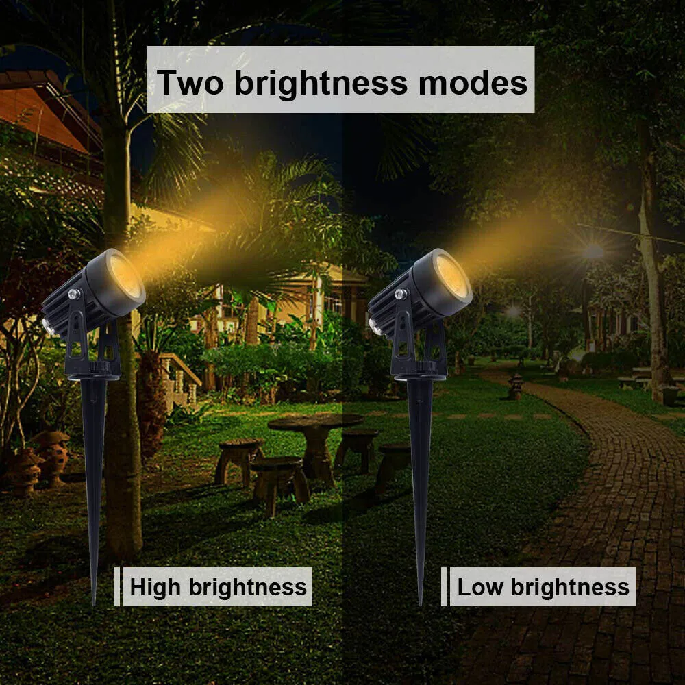 WAKYME 2 в 1 COB LED Солнечный Мощность газонная лампа солнечная уличная с шипами низким