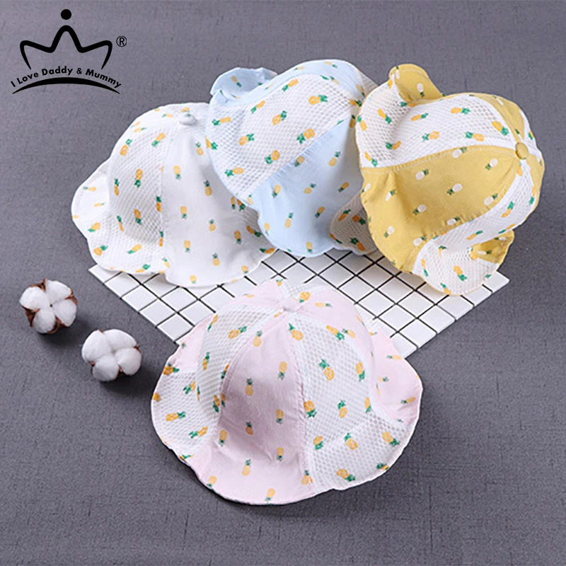 cotton mesh bucket hat